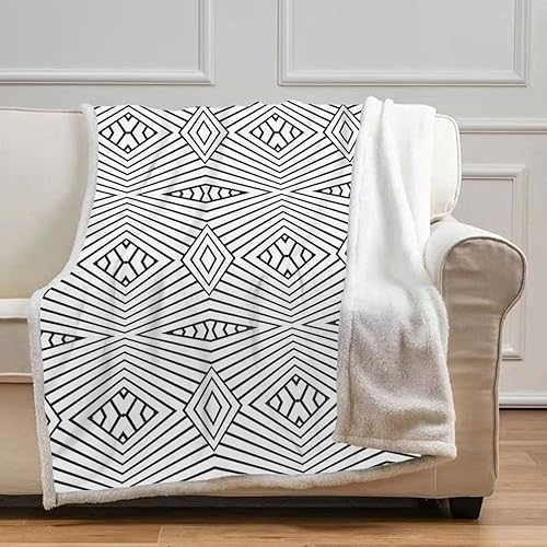Miniatura 6 de Cobijas Calientes para Invierno - Manta gruesa con textura de mármol decorativa para sofá, cama, sofá, silla, tamaño pequeño, 31.5 x 47 pulgadas