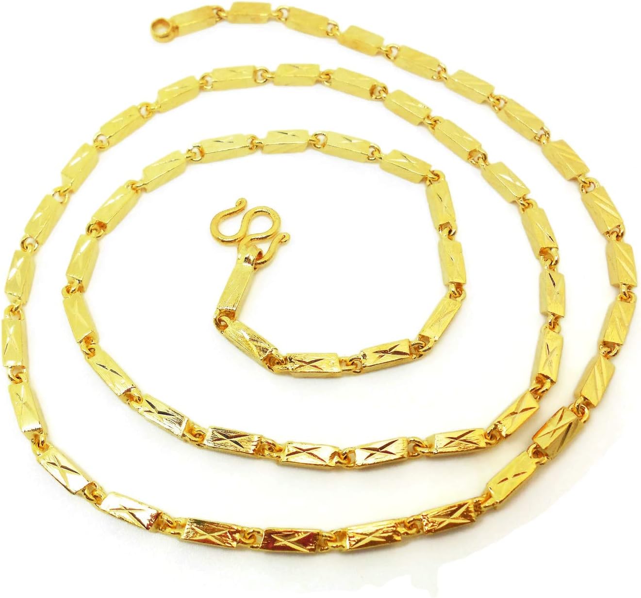 23k 24k Thai Yellow Gold GP Filled Necklace 23 Gram 24 INCH Jewellery Jewellery