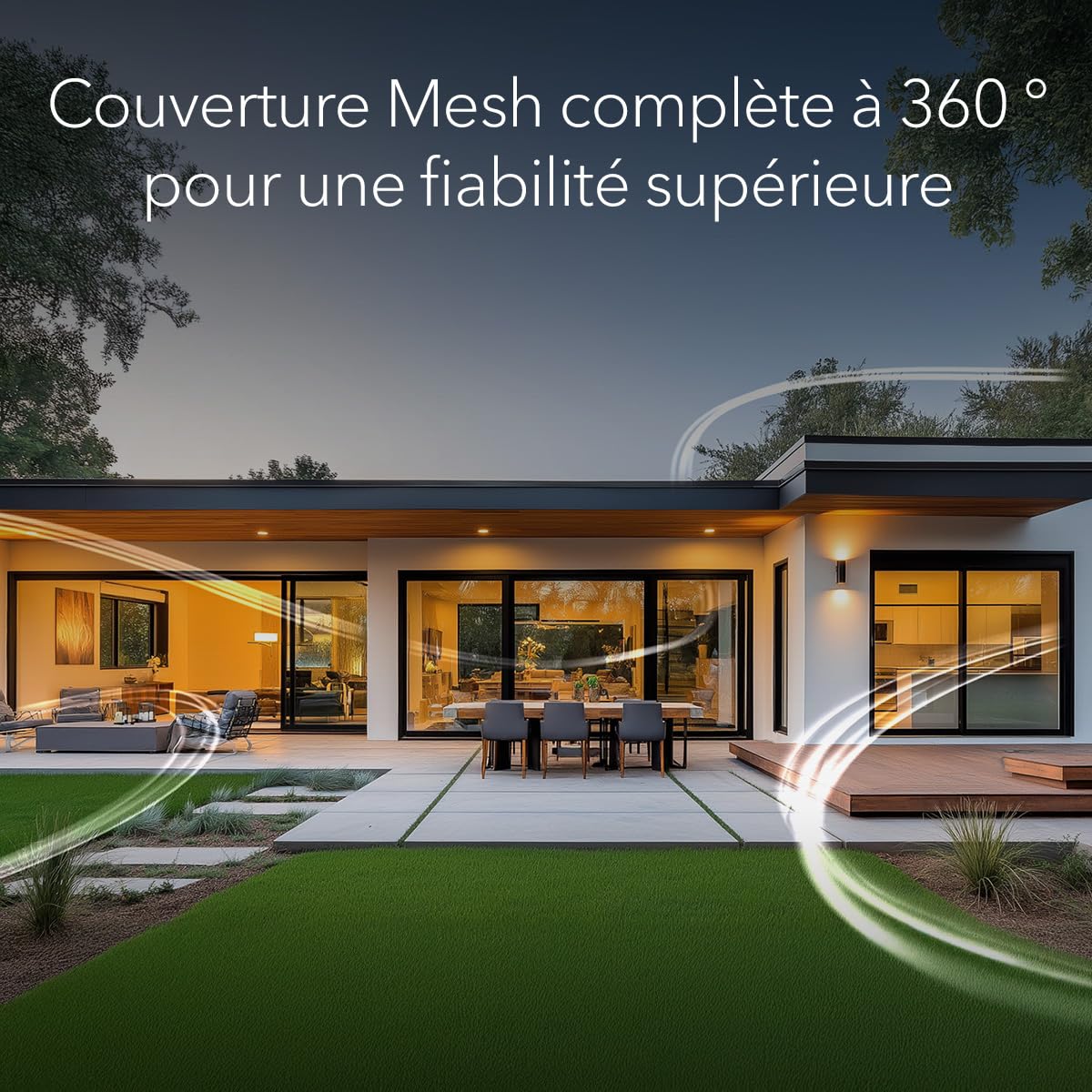 NETGEAR Orbi | Système Mesh WiFi 7 | RBE373 | 3-Pack | Jusqu'à 3.6 Gbps | Couvre jusqu'à 360 m² | 70 appareils | 2.5GB Internet Port | Dual-Band BE3600 | Compatible Murs épais et Toutes Box Internet
