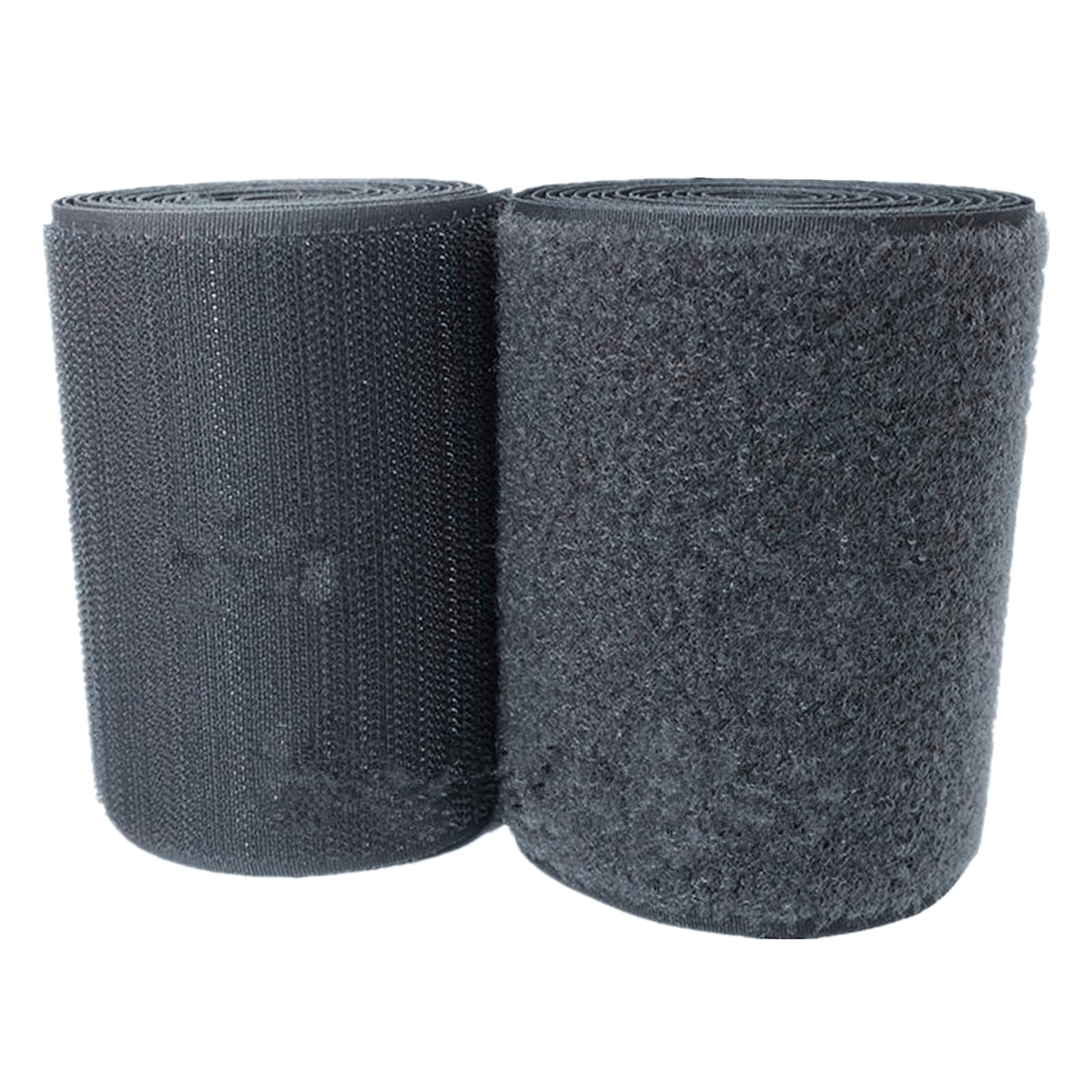 Nastri in tessuto di nylon non adesivi per cucire Nastro da cucire con gancio e anello, strisce di nylon posteriori non adesive da 100 mm, nastro di fissaggio in tessuto, oltre 18 colori(Dark Grey,100