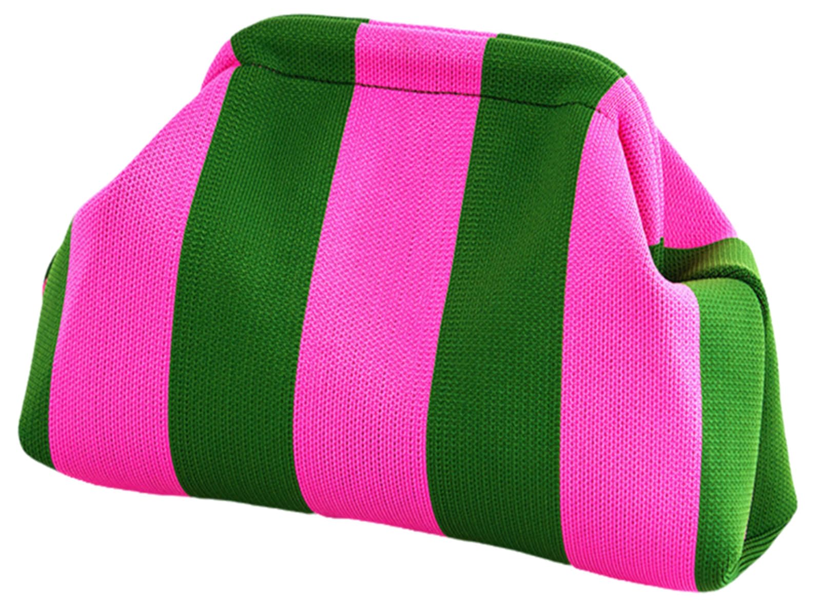 DIHKLCIO Clutch Purses for Women 2025 Summer Beach Woven Crochet Bag Dumpling Striped Ruched Cloud Purse Evening Handbag