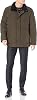 Andrew Marc Mens Legacy Stapleton Mid Length Puffer Jacket with Sherpa Trimmed Collar
