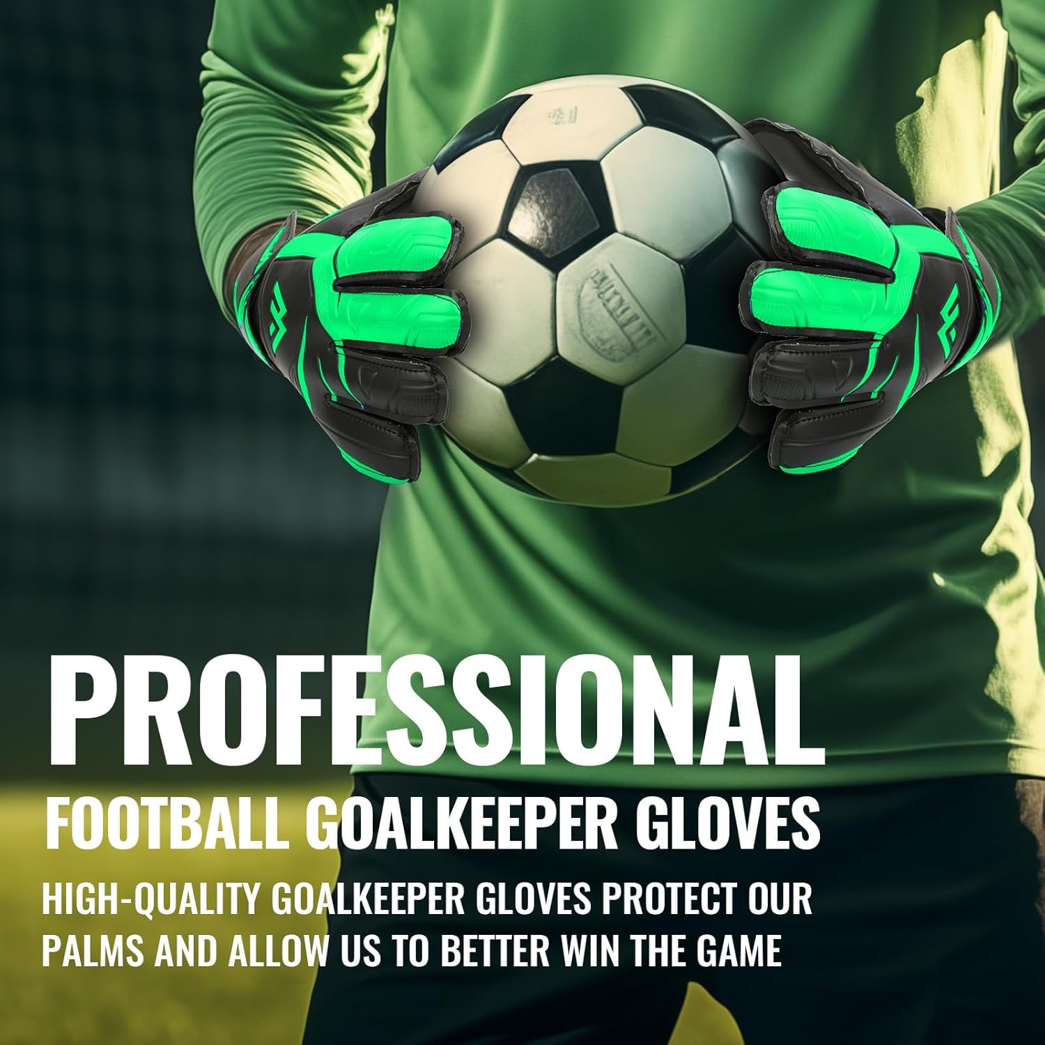 Malker Goalkeeper Gloves Soccer Goalie Gloves with Strong Grips Palms Anti-Slip Latex Breathable Football Gloves for Kids Youth Adult - Image 6