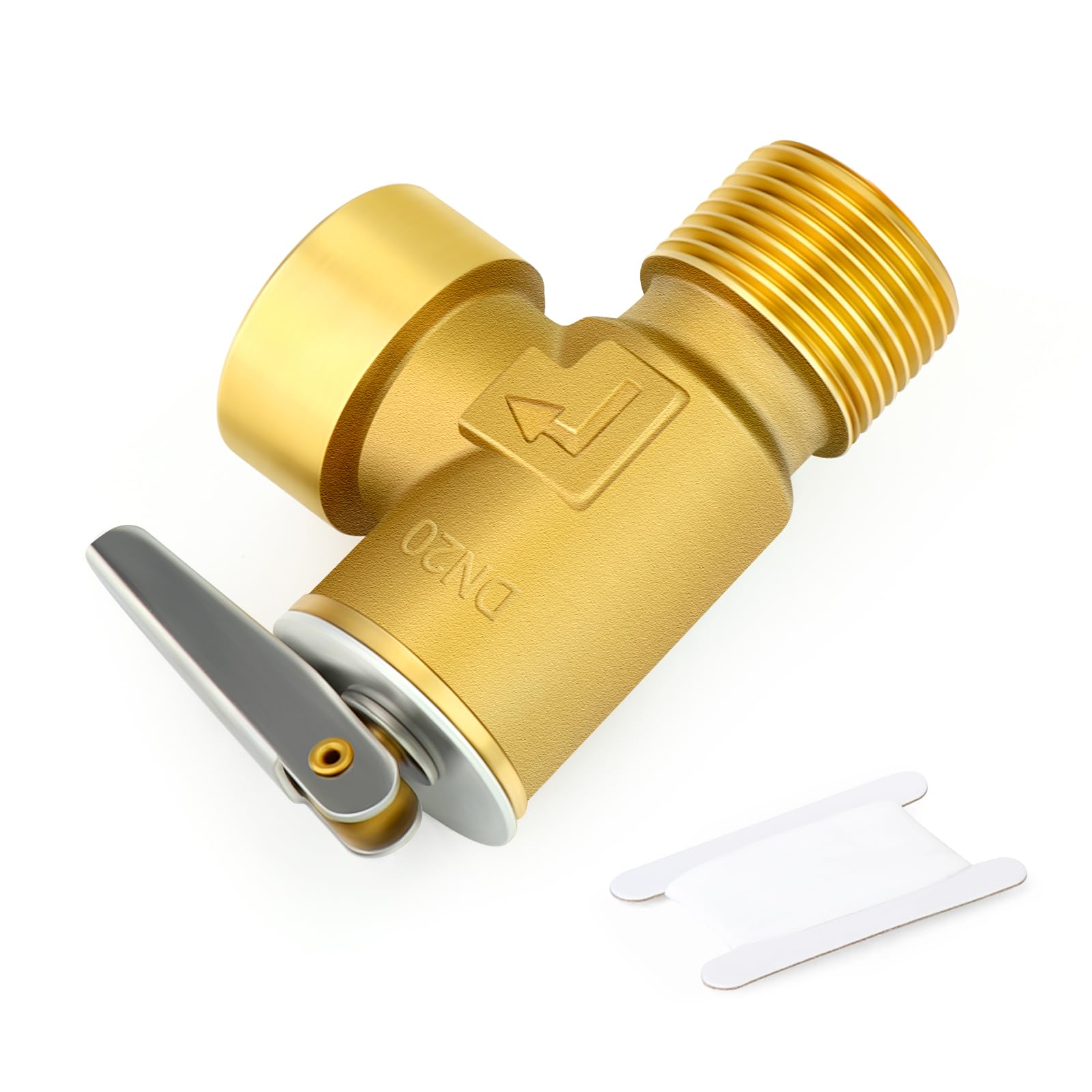 GASHER 1PCS Brass Temperature Pressure Relief Valve with 3/4" NPT Thread for Water Heater and Hot Water Storage Tanks