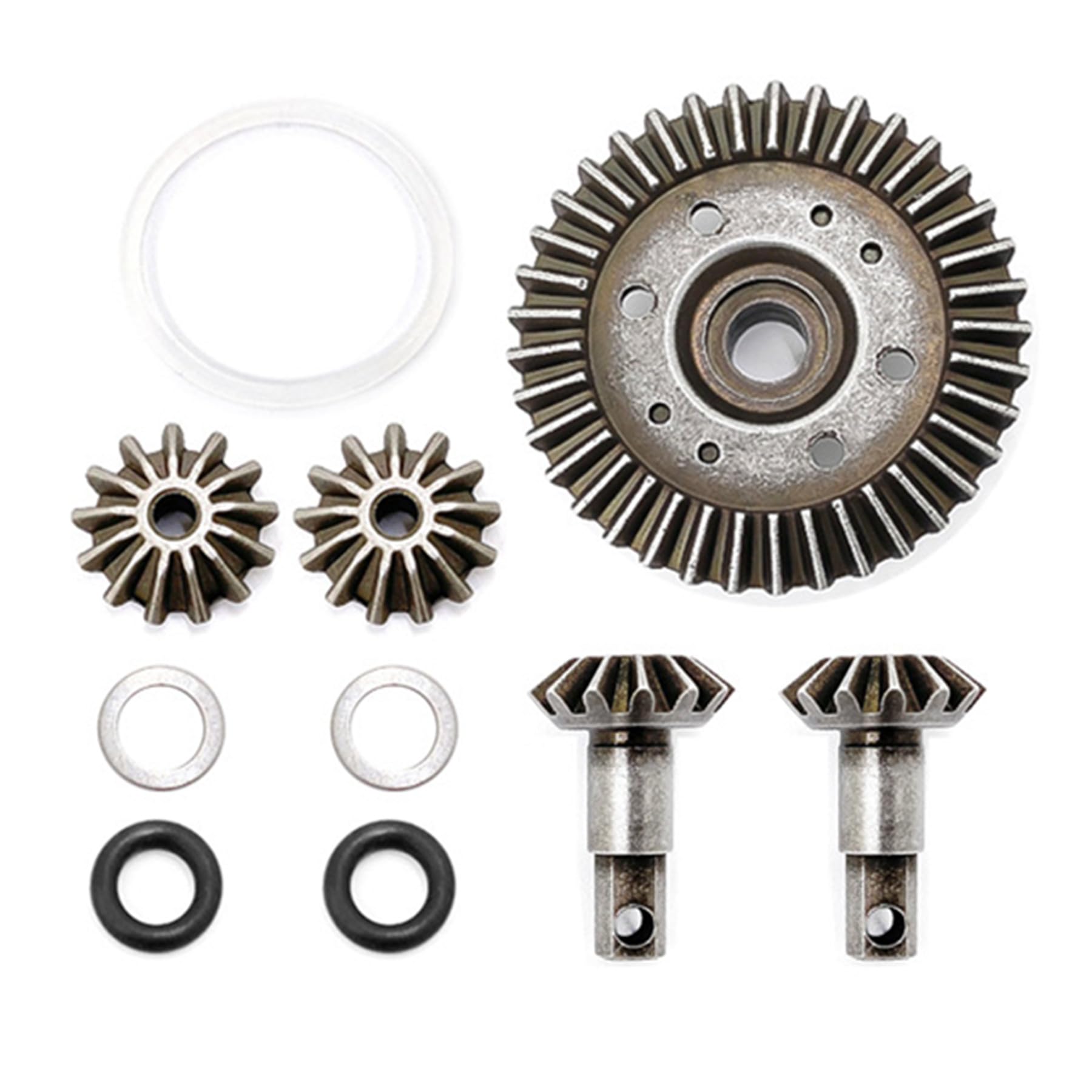 Dantenron RC Metal Differential Gear Diff Gear Assembly Set Upgraded Parts Compatible with 1:10 Short Course Truck Car Traxxas Slash 4X4 / Stampede 4X4 / Rustle 4X4 / Huanqi 727 Upgraded Parts