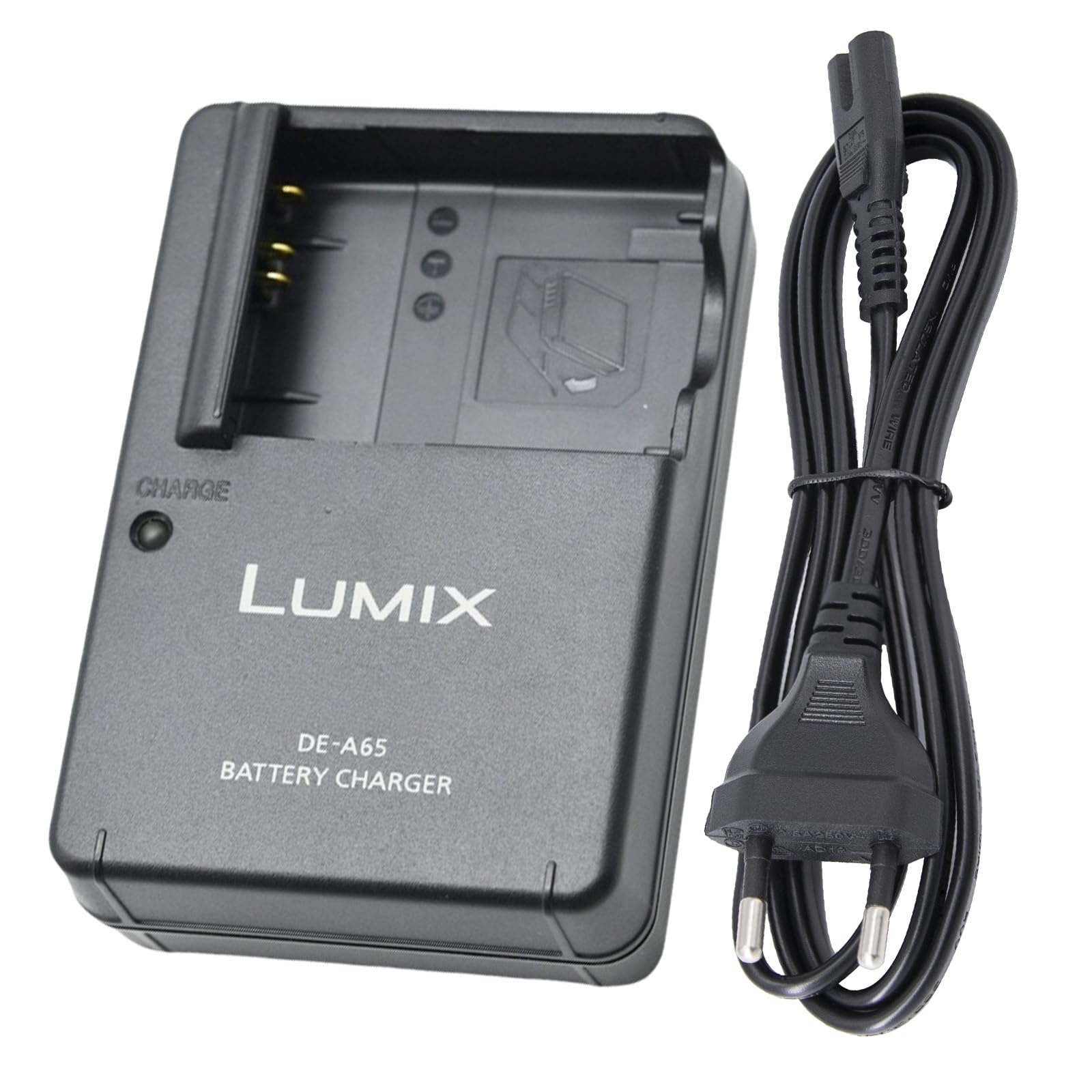 DE-A65 DMW-BCG10 DMW-BCG10E Chargeur de Batterie Compatible avec Panasonic Lumix DMC-ZS1 ZS3 ZS5 ZS6 ZS7 ZS8 ZS10 ZS15 ZS19 ZS20 TZ7 TZ10 TZ19 TZ20 TZ30 ZR1 ZR3 Appareil Photo & 120cm AC Power Cord