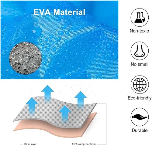 Miniatura 2 de Rain Poncho for Kids (2 Pack), Reusable EVA Children Raincoat Ponchos Rain Jacket with Hood for 6-14 Girls Boys