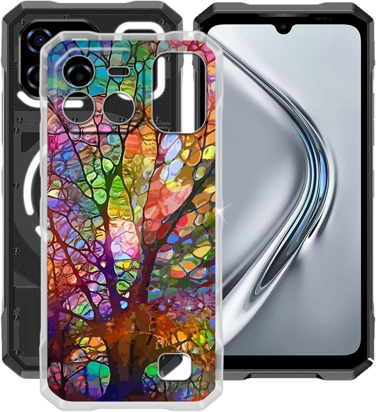 HGJTFANY Phone Case for Doogee Blade GT (6.72"), Ultra-Thin Clear Shockproof Cover, Soft Silicone TPU Bumper Protective Shell for Doogee Blade GT - WMB74