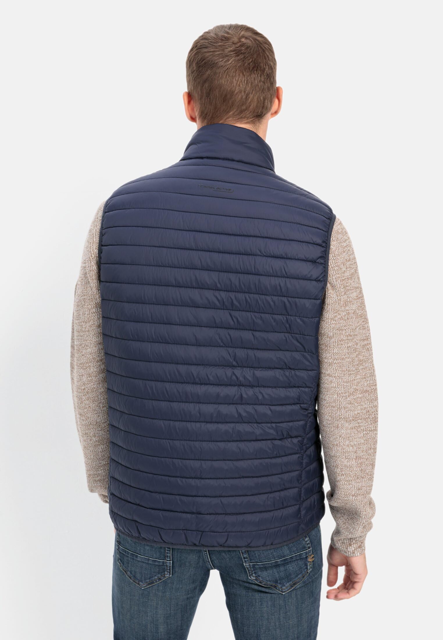 camel active Herren Steppweste aus recyceltem Polyamid