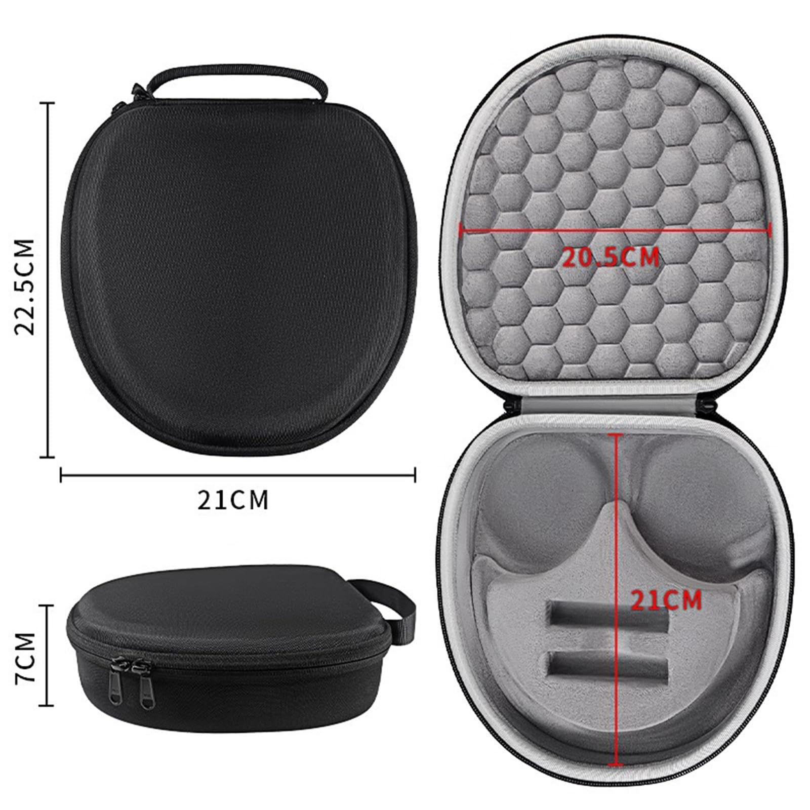 Custodia rigida per cuffie WH1000XM4 1000XM3 1000XM2, con manico, facile da trasportare