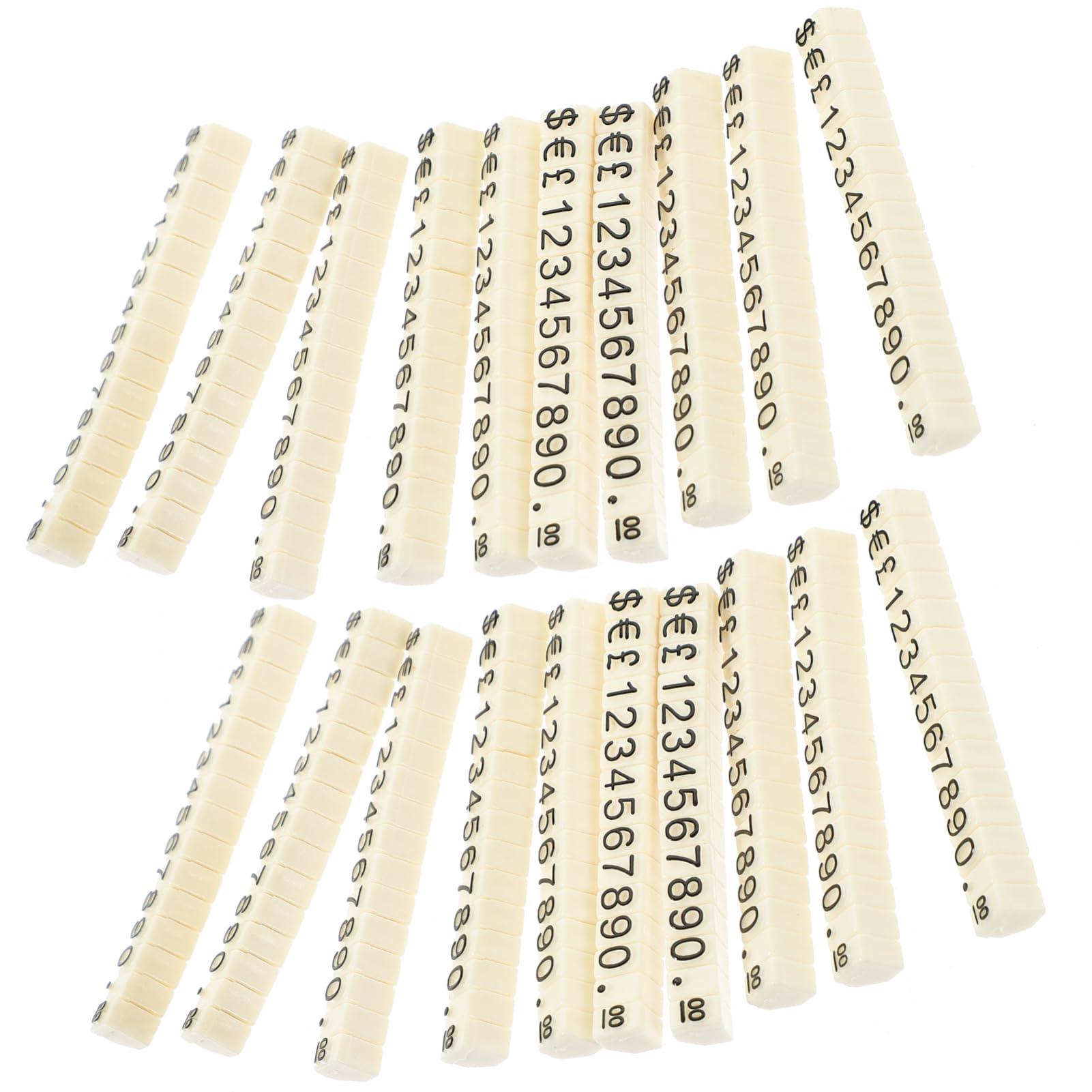 Abaodam 80pezzi Cubo Espositivo Per Prezzi Con Base Regolabile Etichette Prezzo Eleganti Per Gioielli Abbigliamento e Prodotti Cosmetici Per Negozi e Buffet
