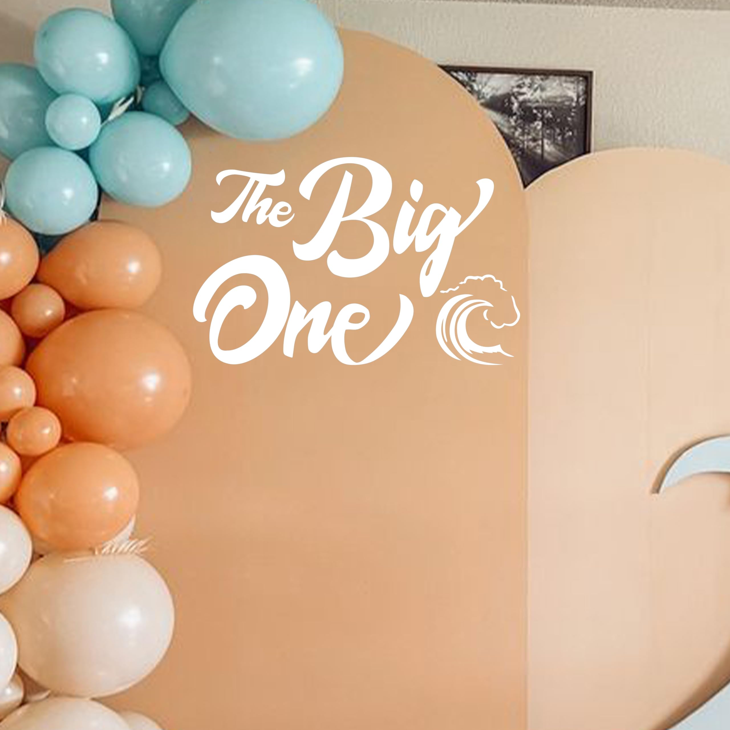 The Big One Wall Decal - Wave Theme For 1st Birthday, Surf Party Decor, Removable Vinyl - View #2