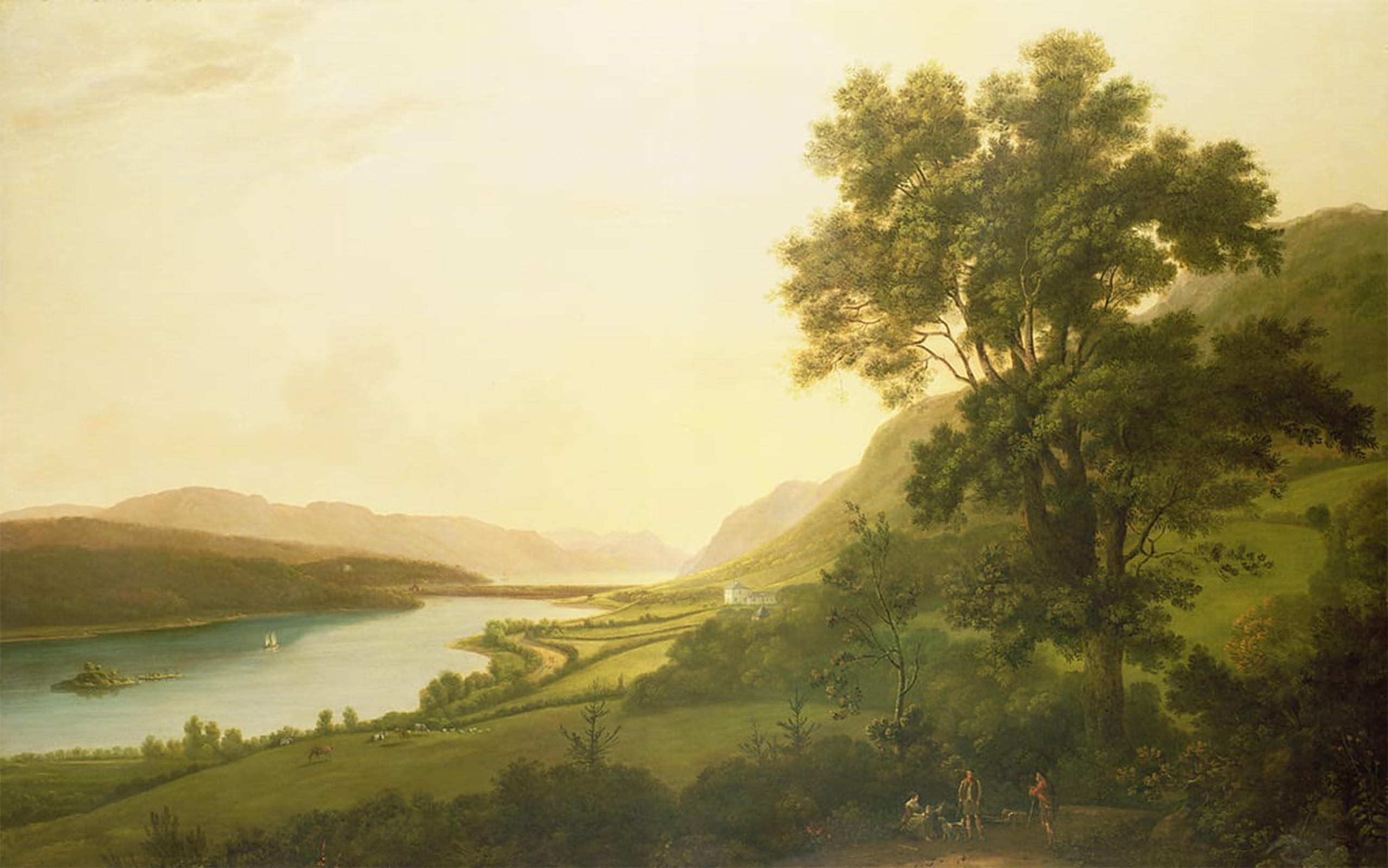 Vue du Loch Ness Peinture Toile Pour Habiller Un Grand Mur - 5