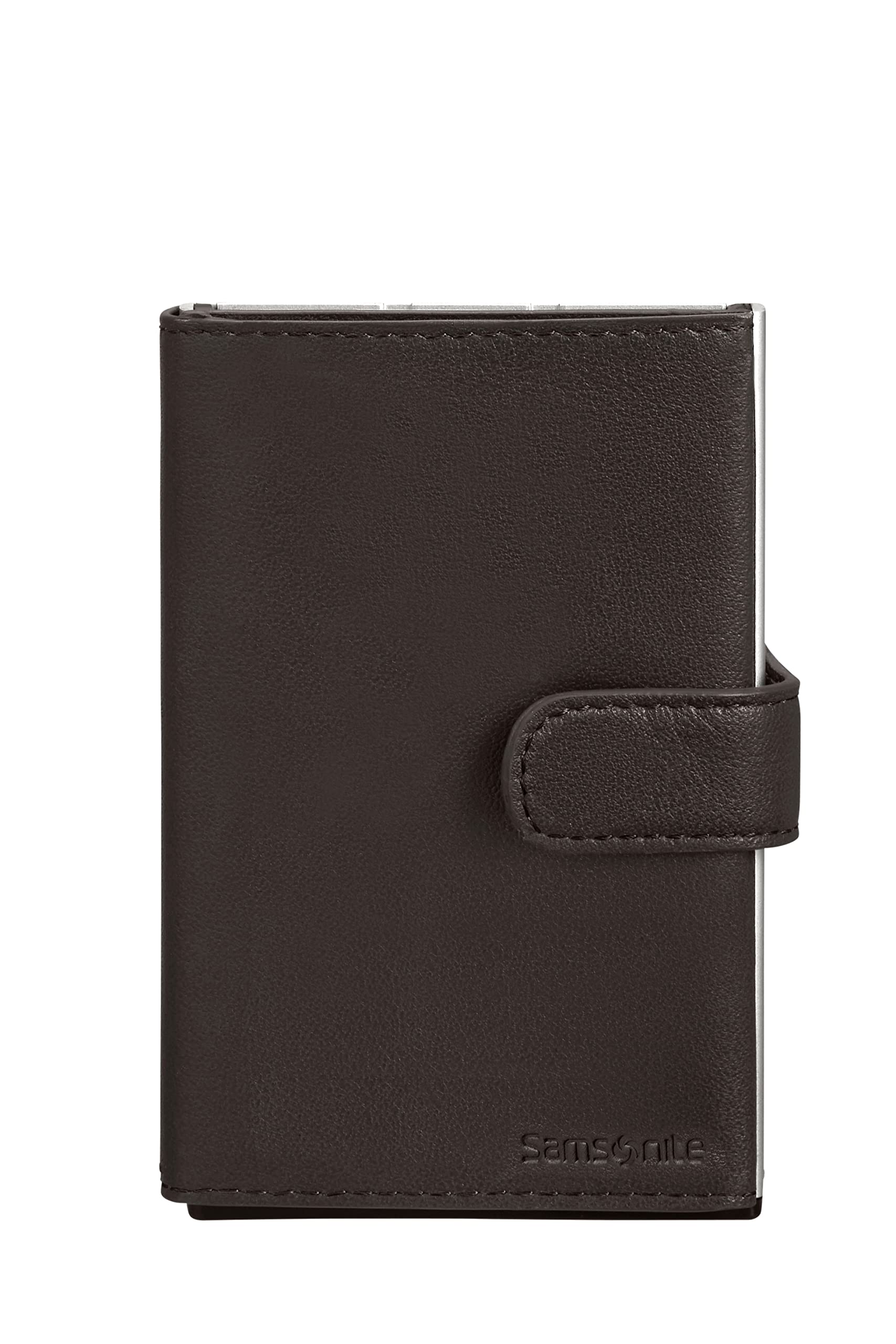 Samsonite Alu Fit SLG - Geldbörse, 10.2 cm, Braun (Dark Brown)
