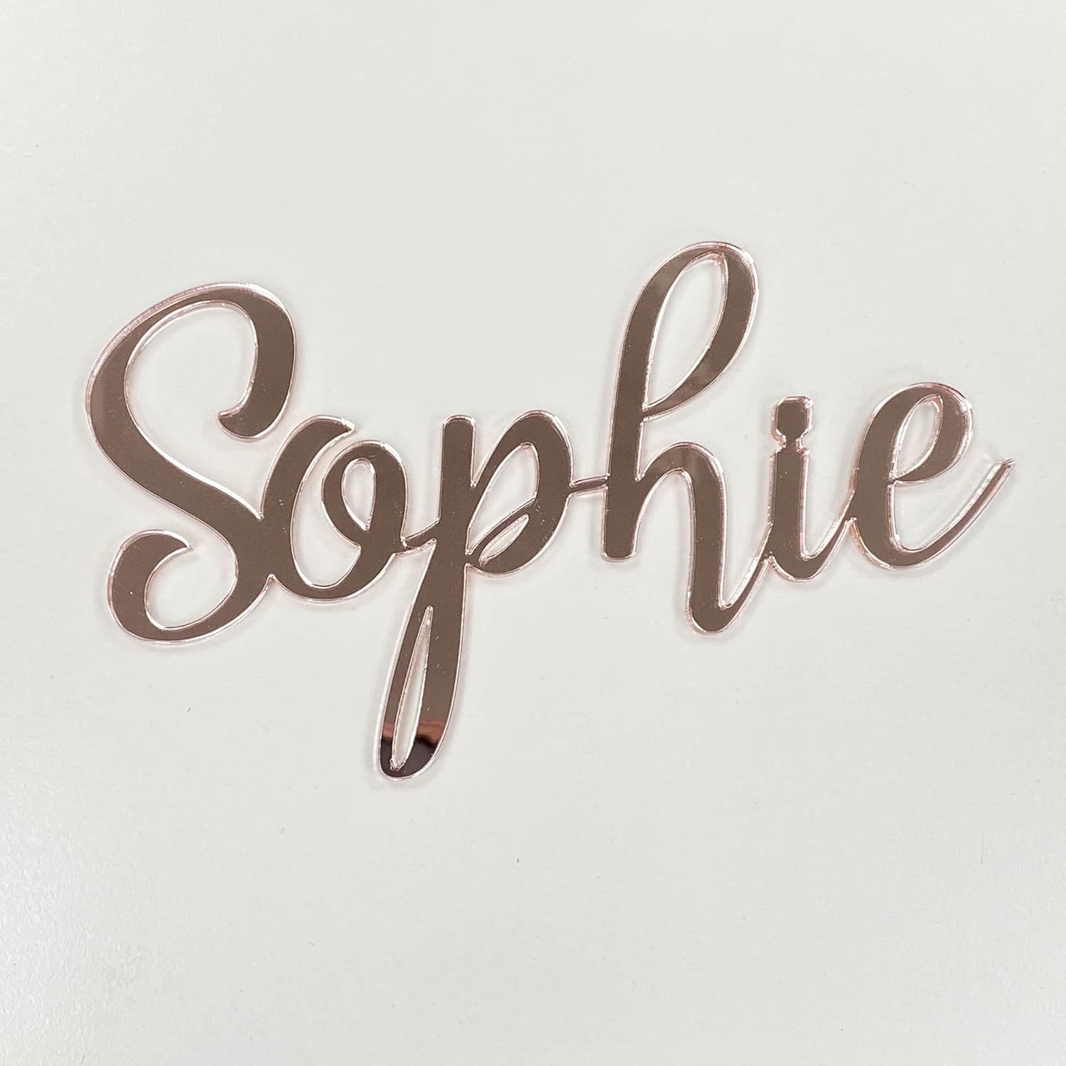 Any Name Text Wooden Colour Personalised Mirror Bedroom Nursery Hanging