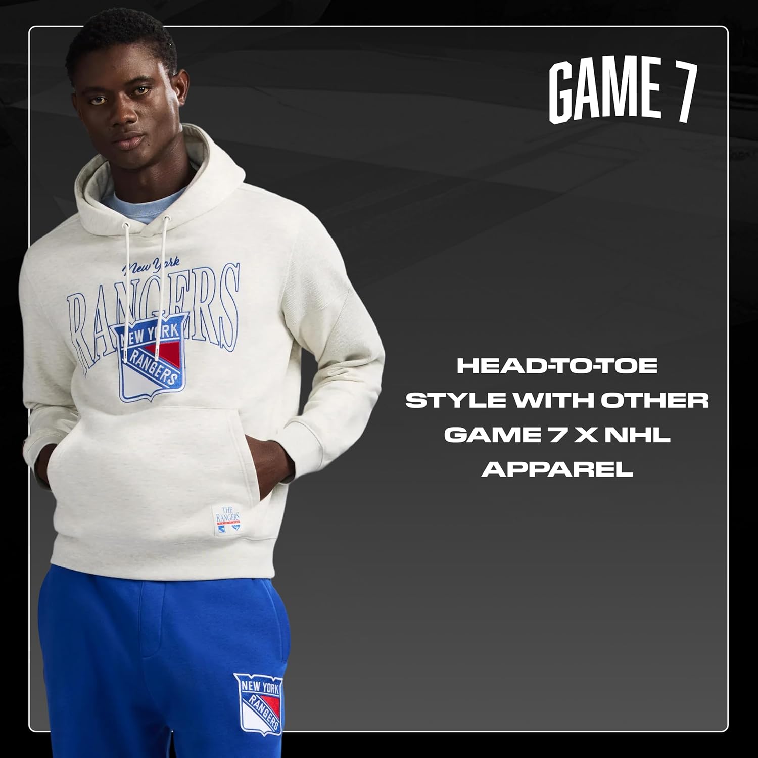 GAME 7 NHL mens Game 7 X Nhl Men's Officially Licensed Long Sleeve Pullover Hoodie Fleece Sweatshirt - Image 7