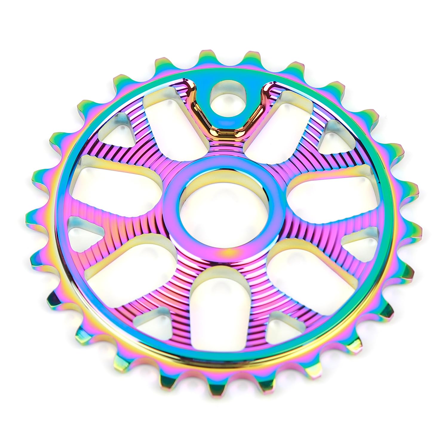 POLSO PBC-01 25T BMX Sprocket 1/2" * 1/8" Bicycle Chainwheel Bike Chainring Aluminum Alloy 7075 (Oil Slick)