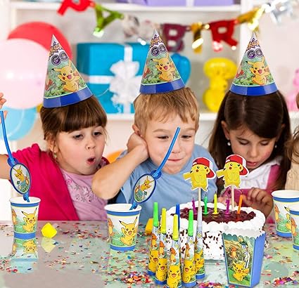 Colmanda Decoration De Fete 125 Pieces Theme Dessin Anime Fete Kit De Fete D Anniversaire Pour Enfants Amazon Fr Cuisine Et Maison