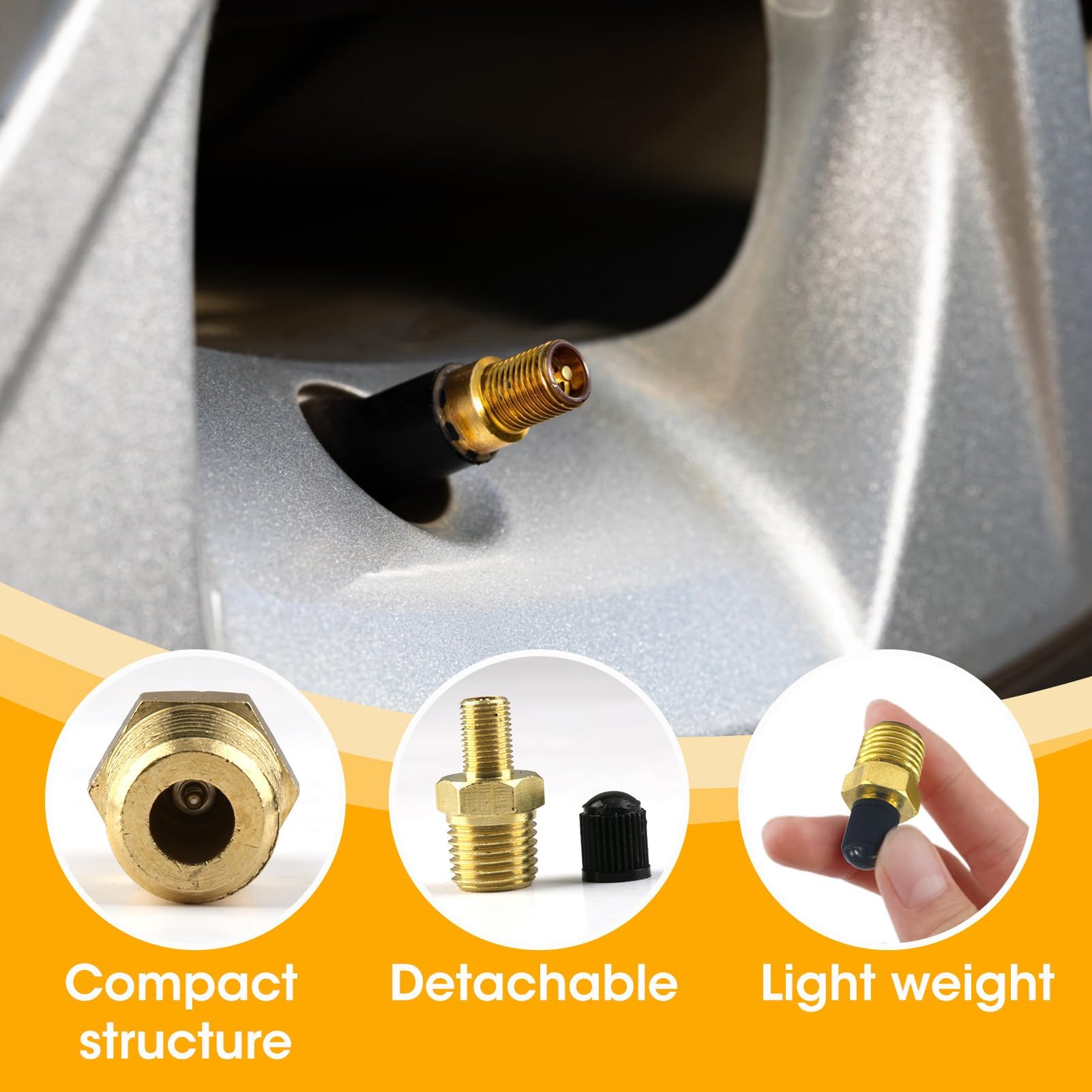 Valve De Réservoir En Laiton Pour Compresseur D'air - 1/4" NPT - Pression Max 300 Psig - Avec Bouchons étanches - 3