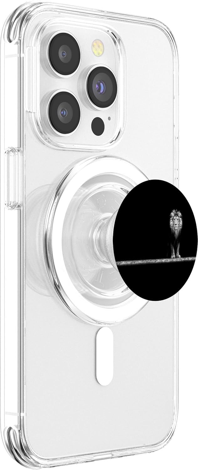 Small Lion in the Dark PopSockets MagSafe PopGrip for iPhone
