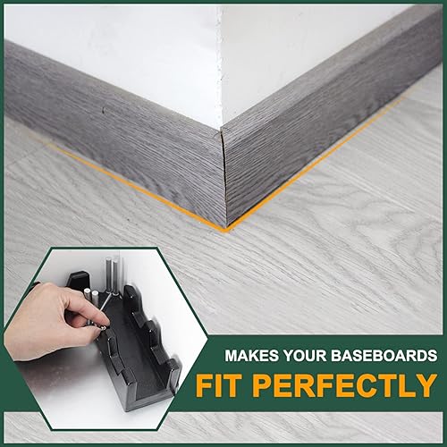 Miniatura 5 de Herramienta de corte de medición de ingletes 2 en 1 Carpintería dos en uno Medición de carpintería para bricolaje Herramienta de medición de pisos y