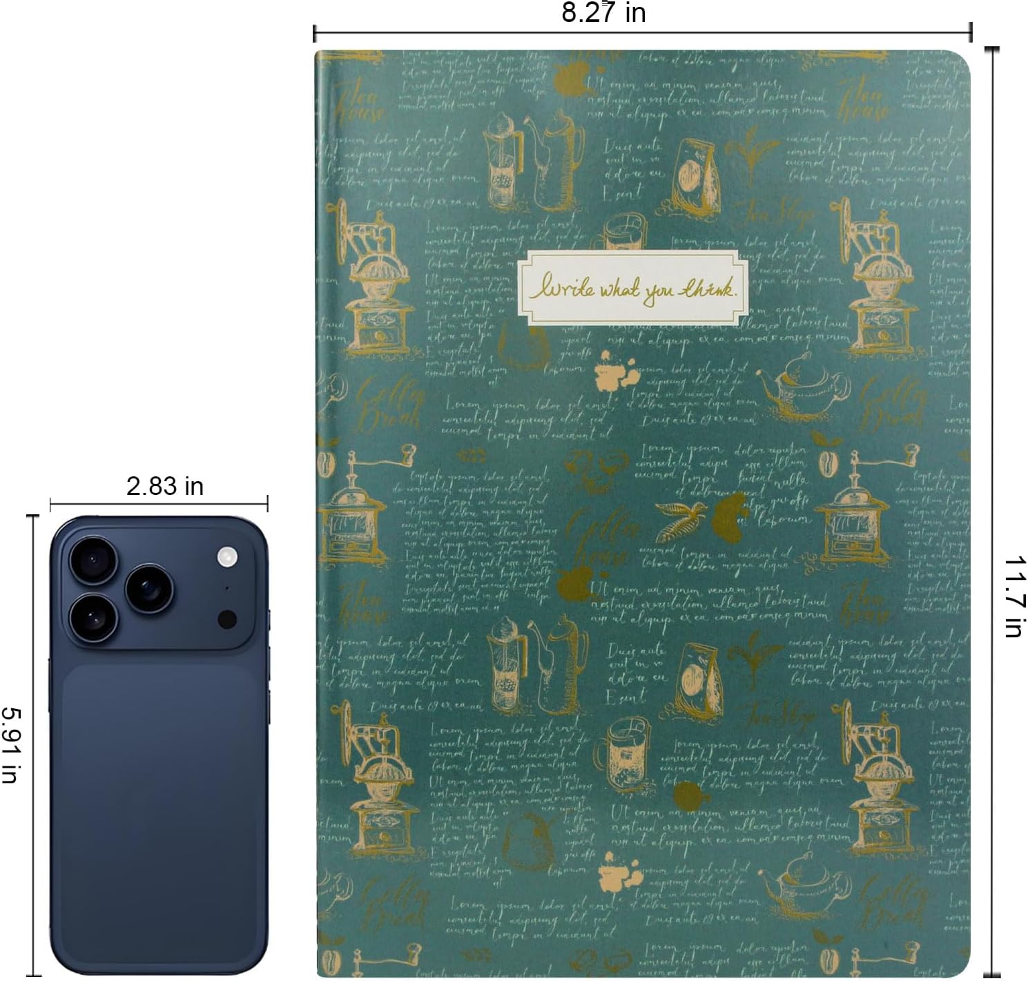 A4 Journal Notebook 8 Pack, Soft Cover College Ruled Lined Journal Set 8.3×11.7 Inches 96 Pages for Work Travel School Business, Writing Notebooks Bulk for Women Men(Retro Style)