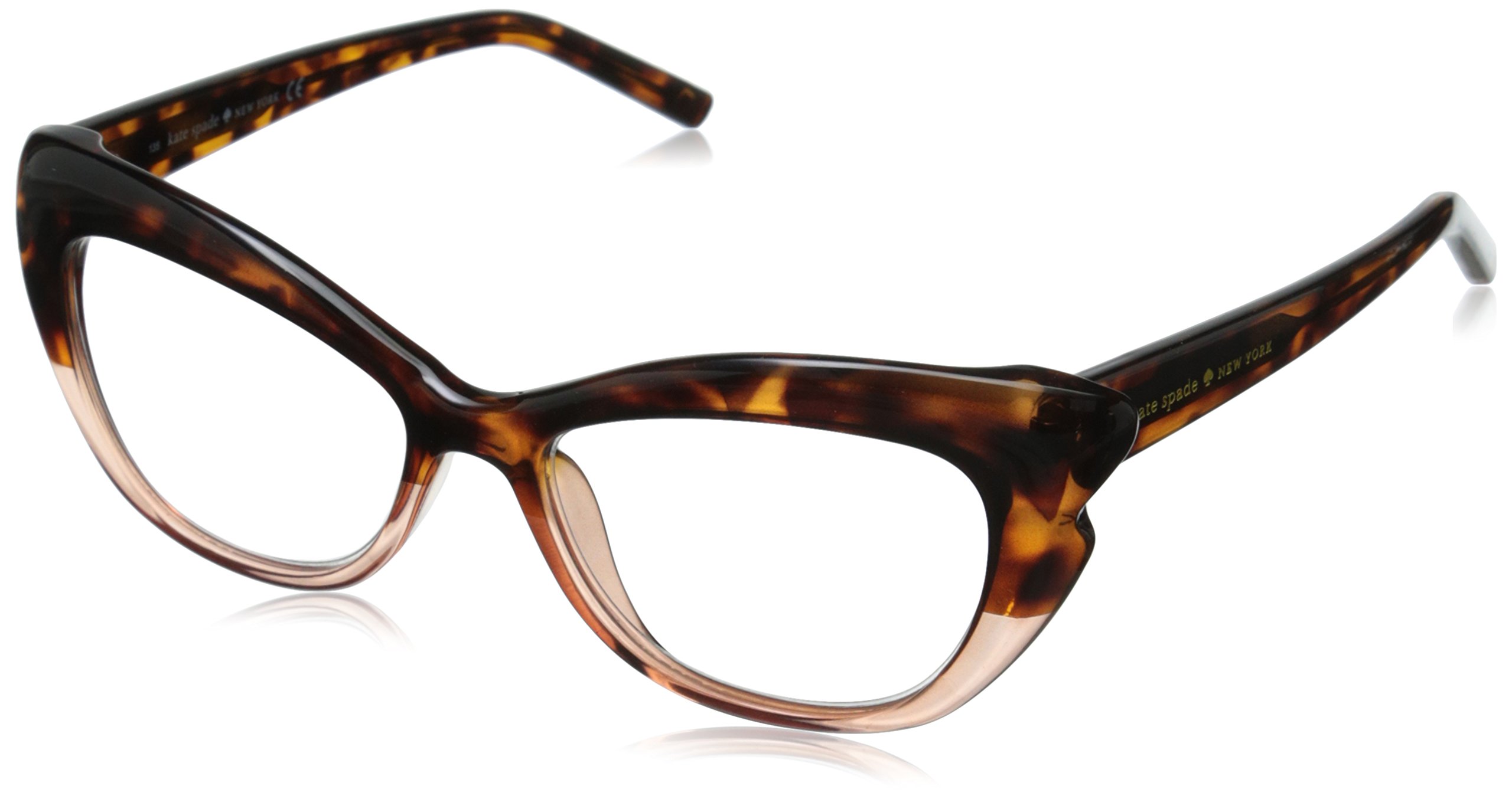 Kate Spade Emilia Cat Eye Reading Glasses Crystal Beige/Demo Lens Kate Spade Kamila Eyeglasses | FramesDirect.com main image 2