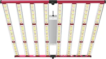 AGLEX 800W Full Spectrum LED Grow Light with UV & IR, Dimmable, Daisy Chain, Foldable for Indoor Growing