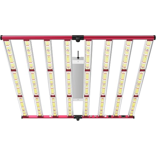 AGLEX 800W LED Grow Lights, Full Spectrum Grow Light with UV IR, Daisy Chain Plant Bar Style Grow Light Foldable & Dimmable for Indoor Growing Commercial Hydroponic Growing Lamp 6x6ft Core Coverage