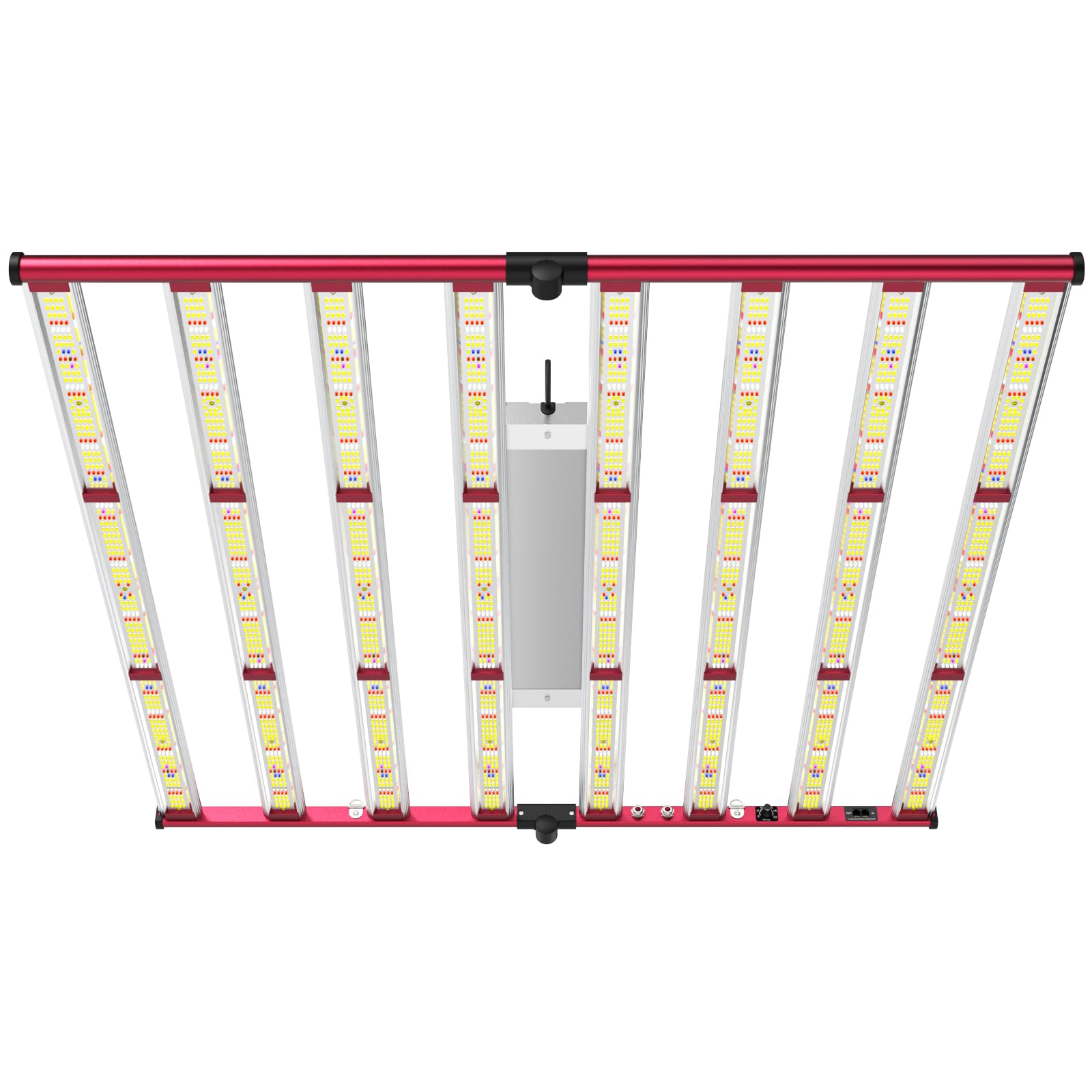 AGLEX 800W Luces de Cultivo, LED Grow Light Luz de Espectro Completo con UV IR, Enlace en Cadena Daisy, Estilo de Barra de Luz de Plantas Plegable y Regulable, Cobertura Central 6x6 pies