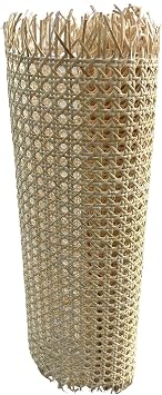 Tophacker Rattan Cane Webbing Roll Rattan Roll, Natural Rattan Material Net, Cane Webbing Sheet, DIY Decorating, for Chair Furniture Cabinet 16 18 32 36 in Size 60cmx300cm24inx119in