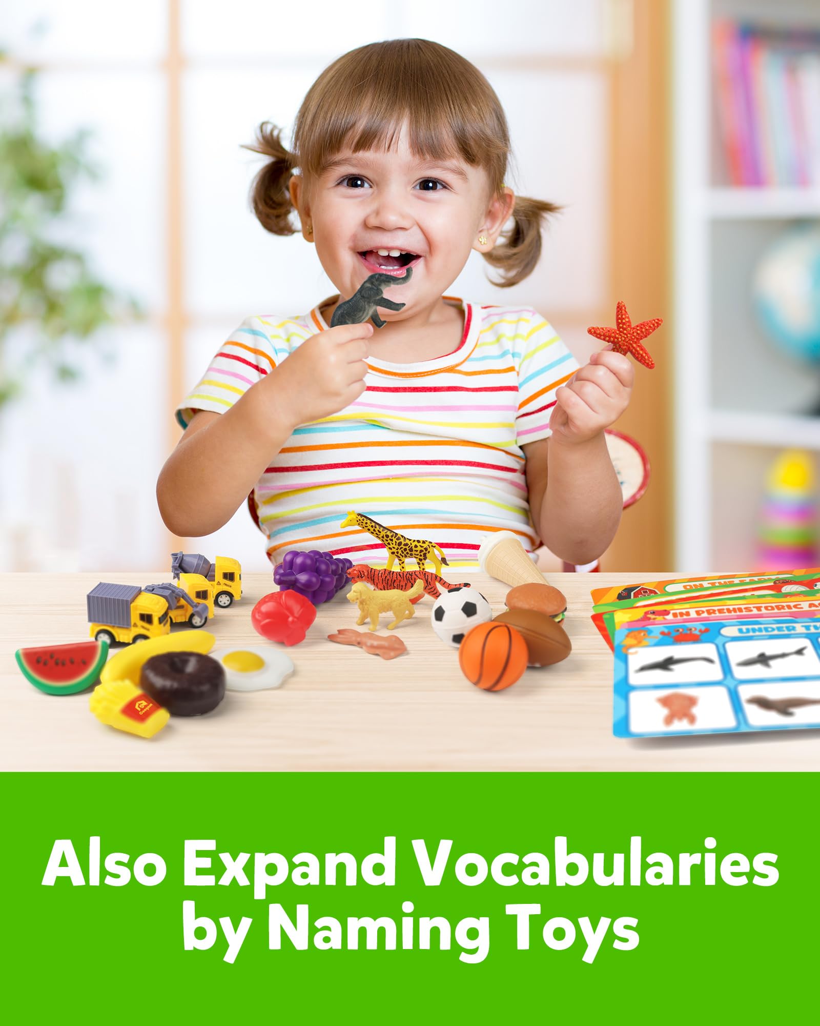 Coogam Juguetes para niños, juegos Montessori de motricidad fina, regalos de aprendizaje preescolar para niños de 2-3-4 años
