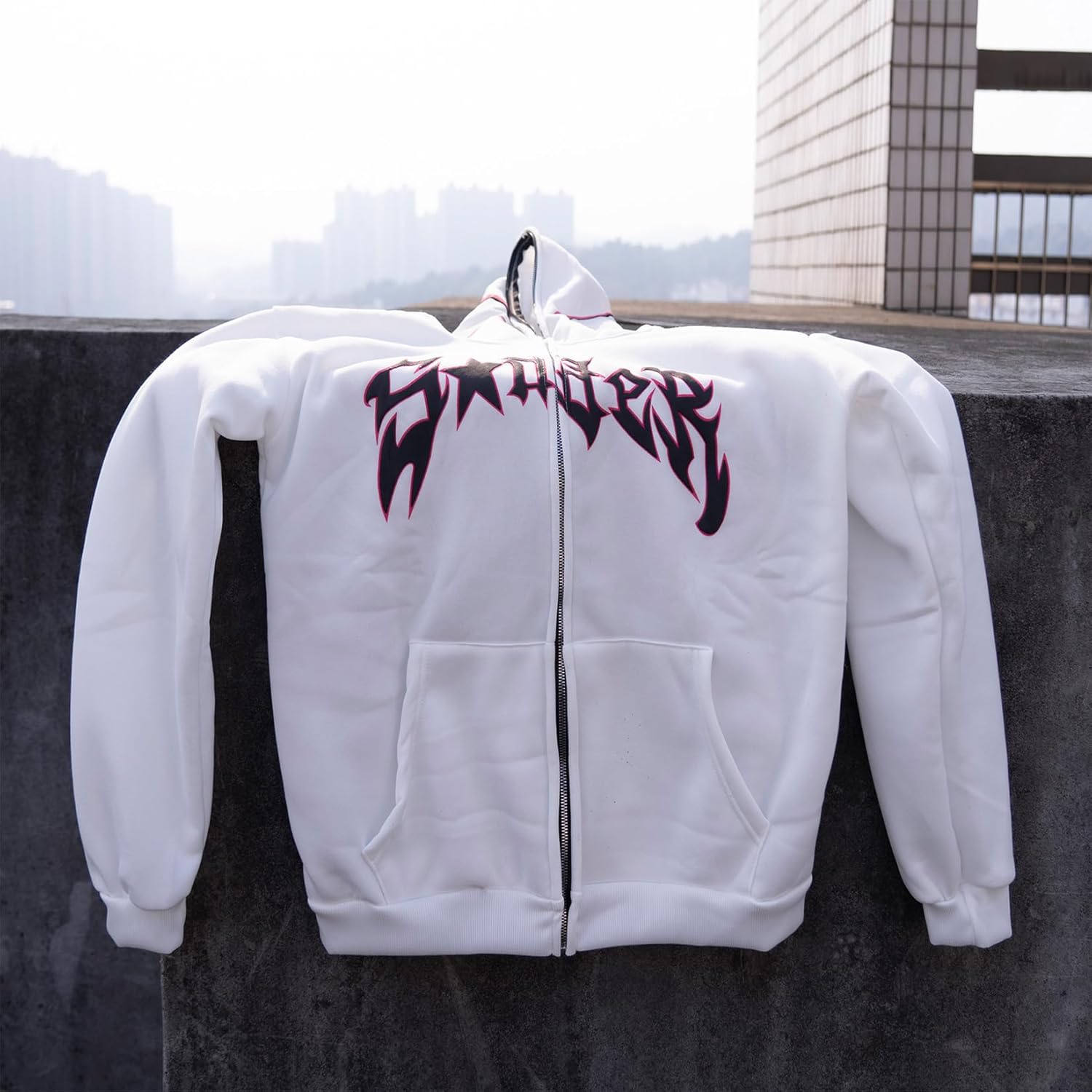 Pink Spider Full Zip Hoodie Y2k Rhinestone Skull Jamaica Ubuy