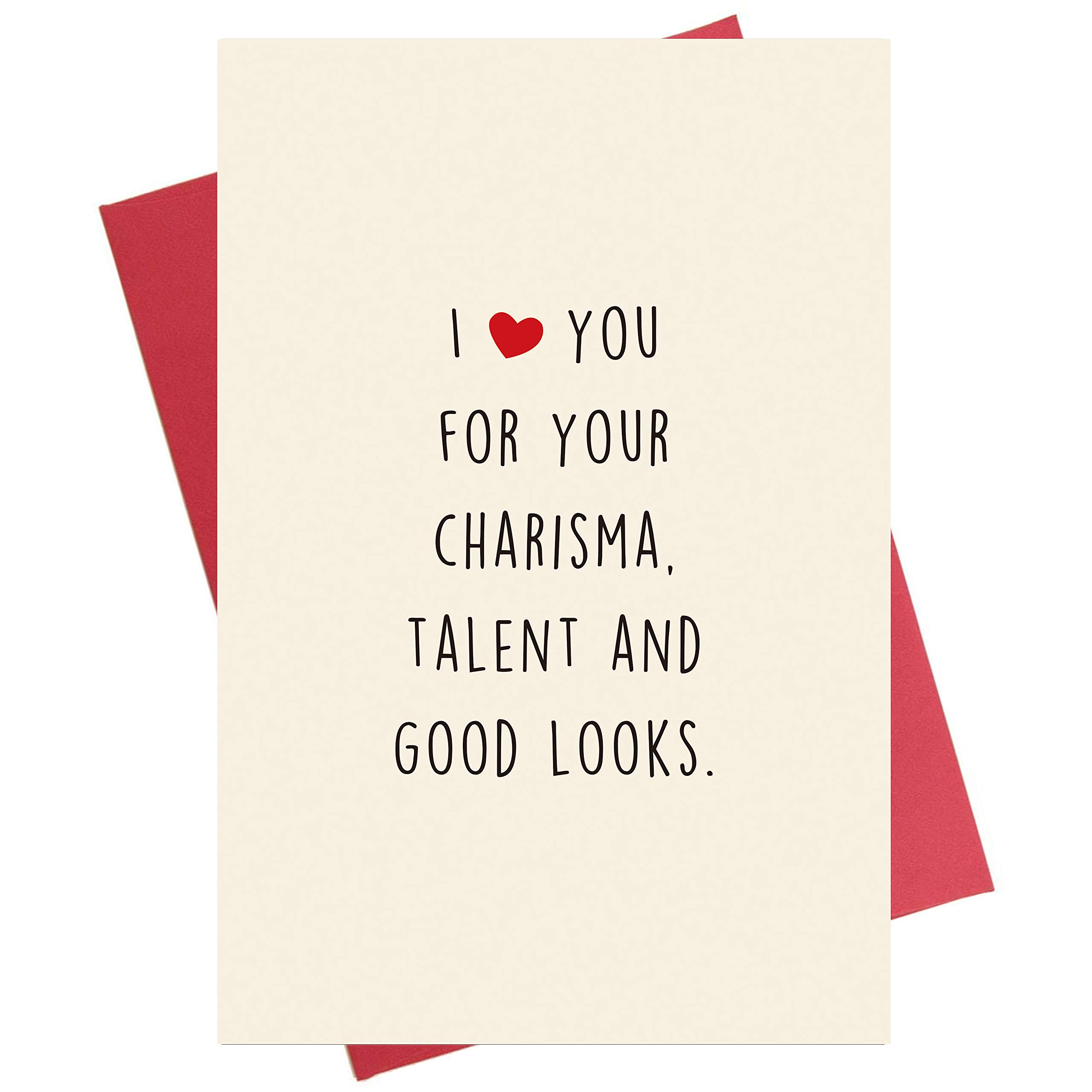 Kirynurd Valentines Day Card for Husband BF, Boyfriend Birthday Card, Rude Anniversary Card for Him, Funny Message Inside