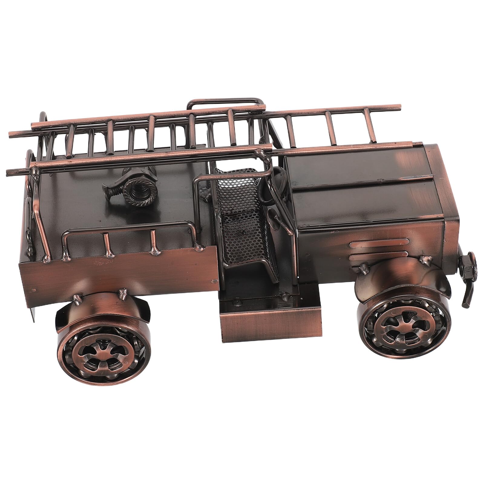 Lurrose Vintage Feuerwehrwagen Modell aus Eisen für Sammler und Deko