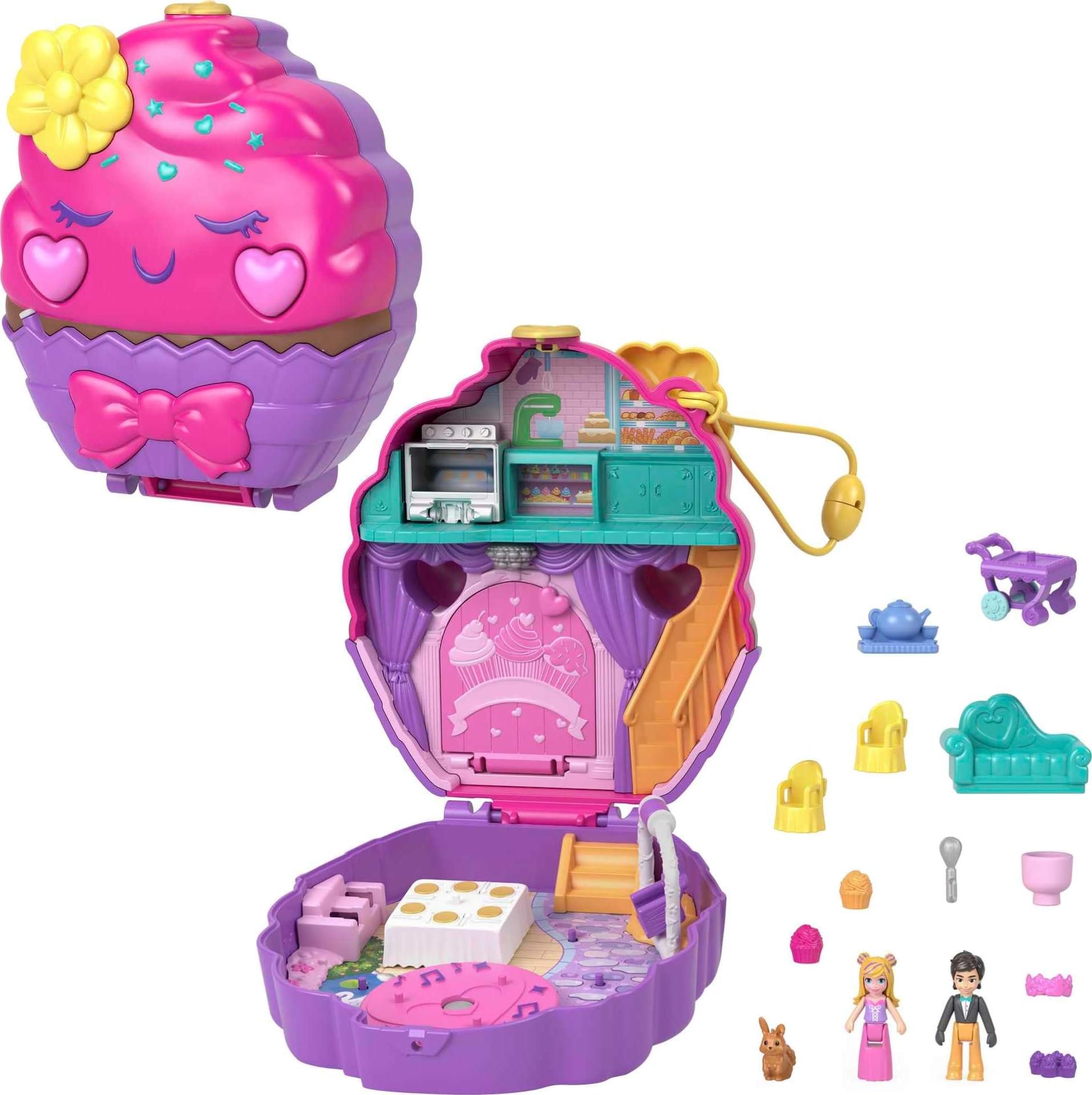 Juguetes Polly Pocket Mini Estuche Set De Juegos Mini Muñecas