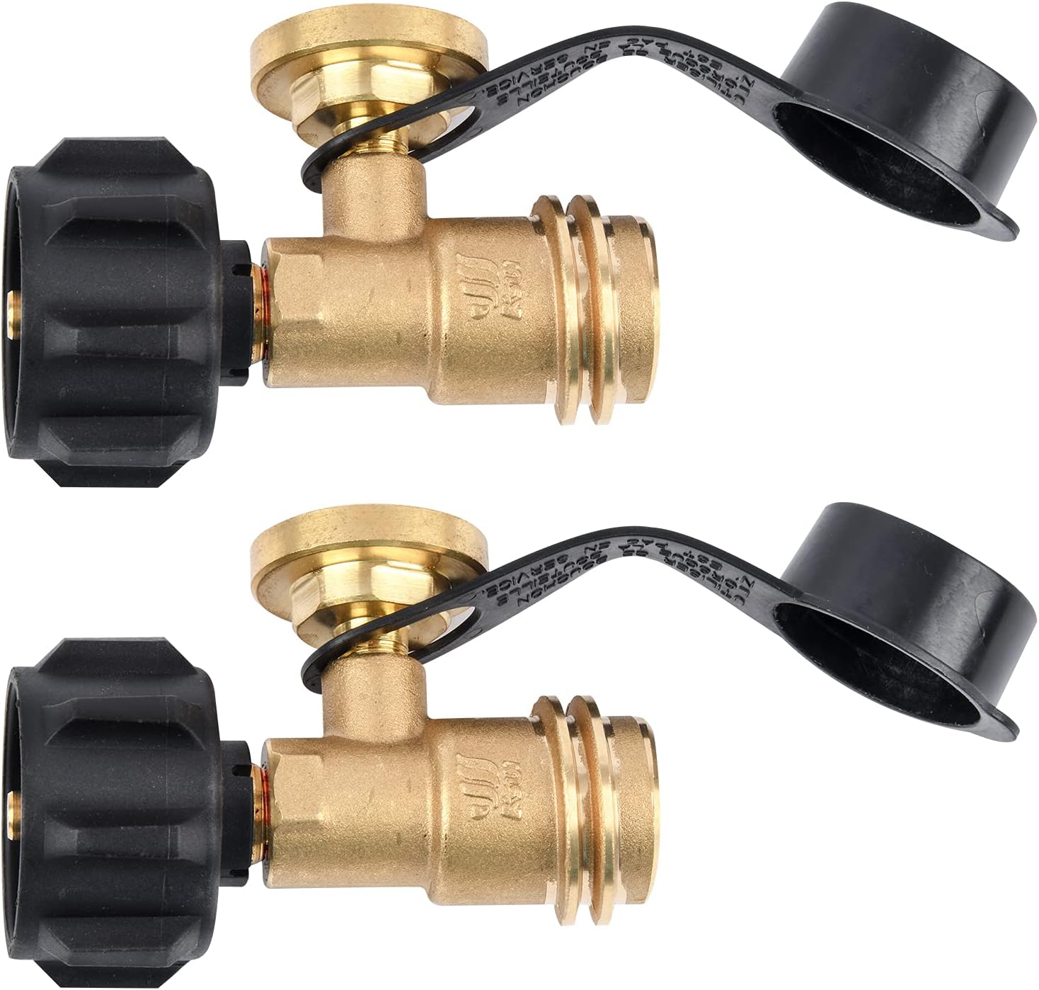 JEASOM Propane Tank Gas Gauge Level Indicator Leak Detector Universal for QCC1 Type1 Propane Tank Gas Pressure Meter(2PCS)