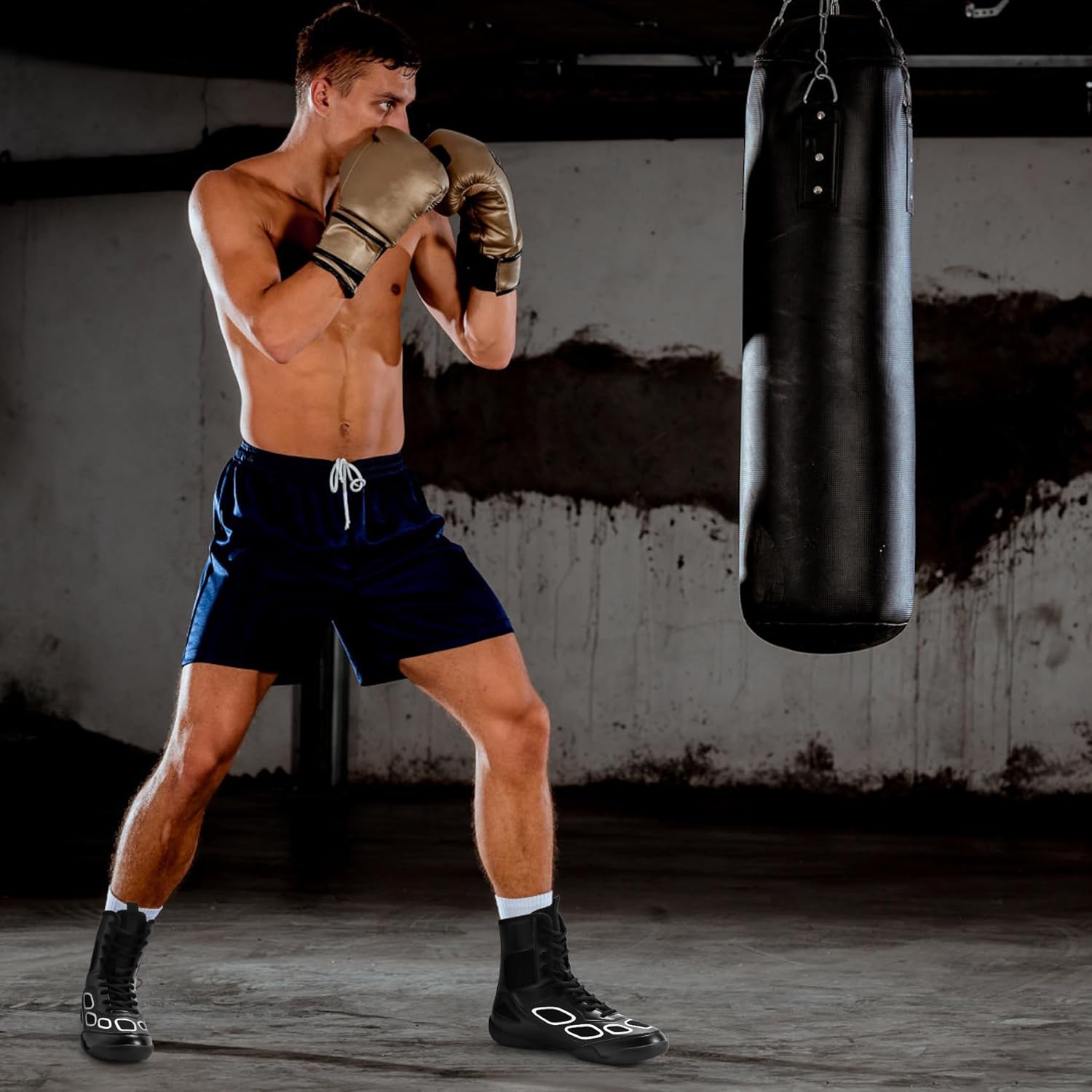 Wrestling Shoes Men Boxing Shoe Fitness High Top Sneakers Wrestling Boots - Image 2