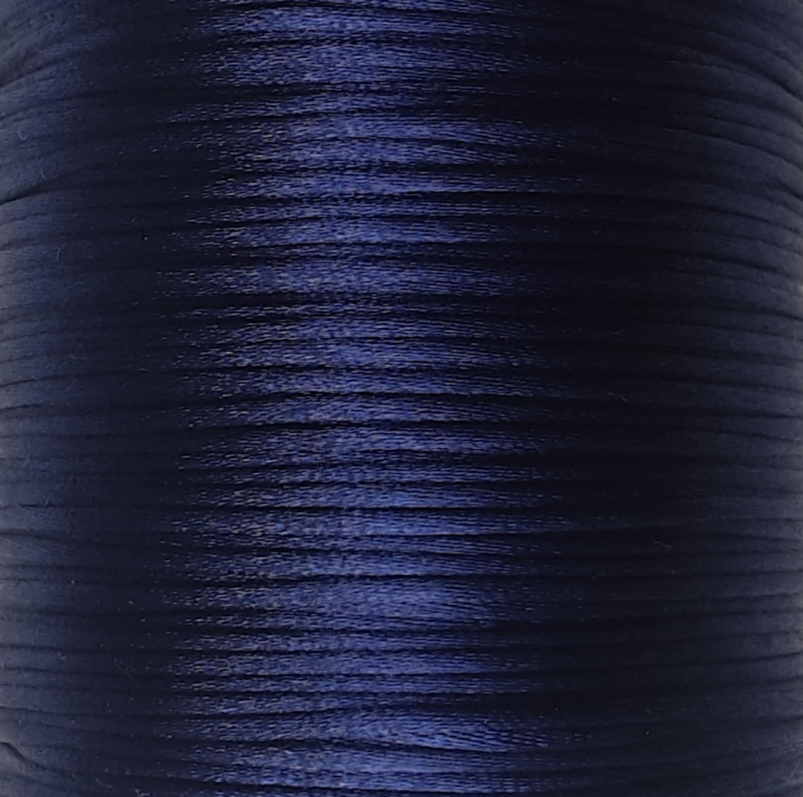 Mart-Mon 22. Navy Blue 1Mm X 18M (20 Yards) Satin Cord For Jewellery, Rattail Knotting Thread, Sewing Craft Decoration Bracelet Making (22. Navy Blue)