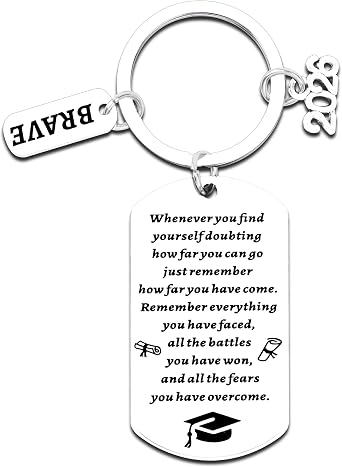 2026 Graduation Gifts for Him & Her - Class of 2026 Graduation Keychain, Inspirational Gifts for Girls Boys Student