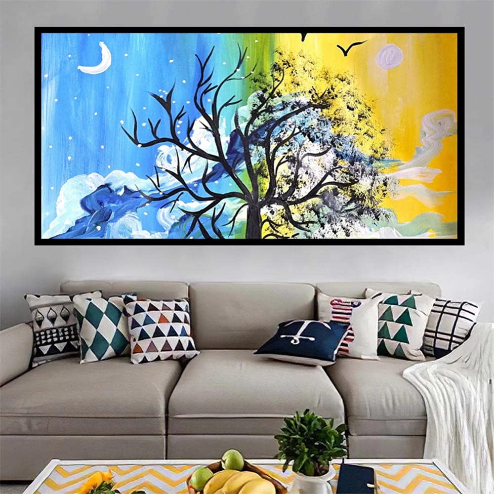 Peinture diamant 5D kit complet à strass brillants pour une décoration murale durable
