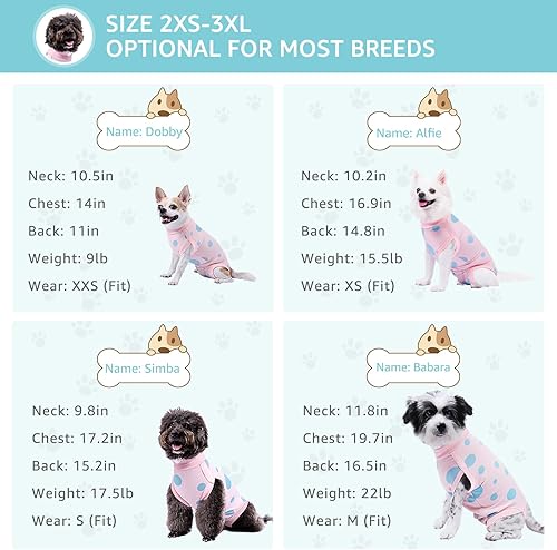 Miniatura 7 de Traje de recuperación de cirugía para perros, ropa protectora poscirugía con agujero para orina, chaleco quirúrgico unisex para mascotas para el