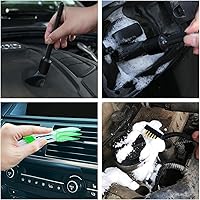 Vista 6 de Juego de 10 cepillos para detallar, multiusos para limpiar el interior del automóvil, el exterior, el motor, el cuero, incluye 5 cepillos