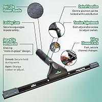 Vista 4 de UNGER Escobilla de ventana negra de 18 pulgadas