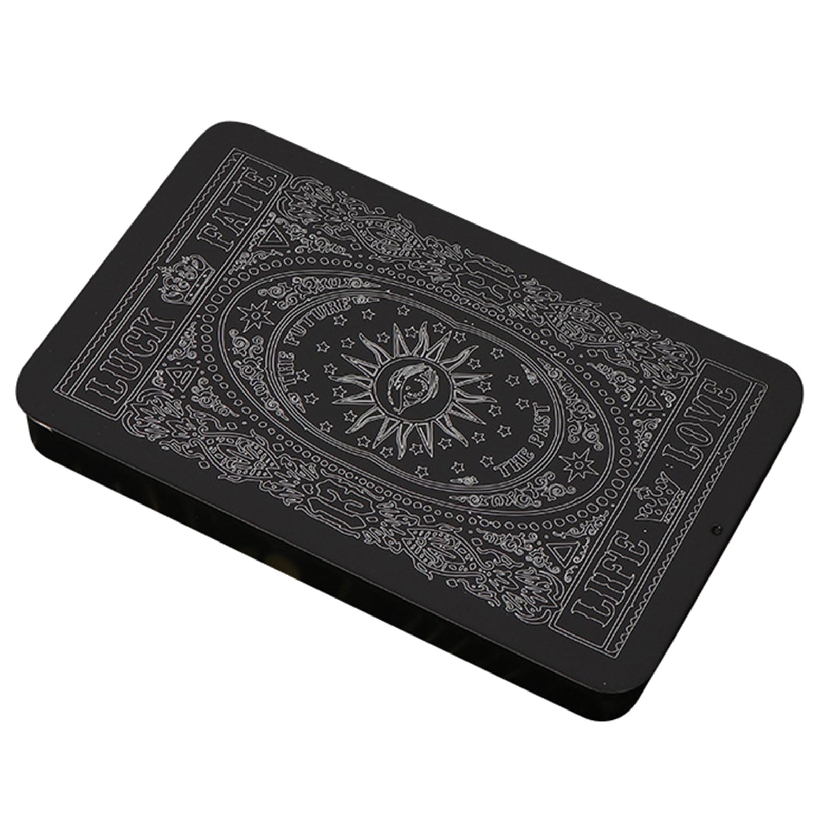 YOUNAFENPlaying Card Box Trading Card Case Storage Can Card Organizers Card Case Empty Metal Storage Box for Gaming Cards