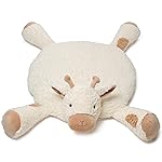 Bearington Lil\' Lofty 30 x 30 Inch Giraffe Tummy Time Mat - Giraffe Baby Blanket - Baby Floor Blanket - Safari Nursery Decor