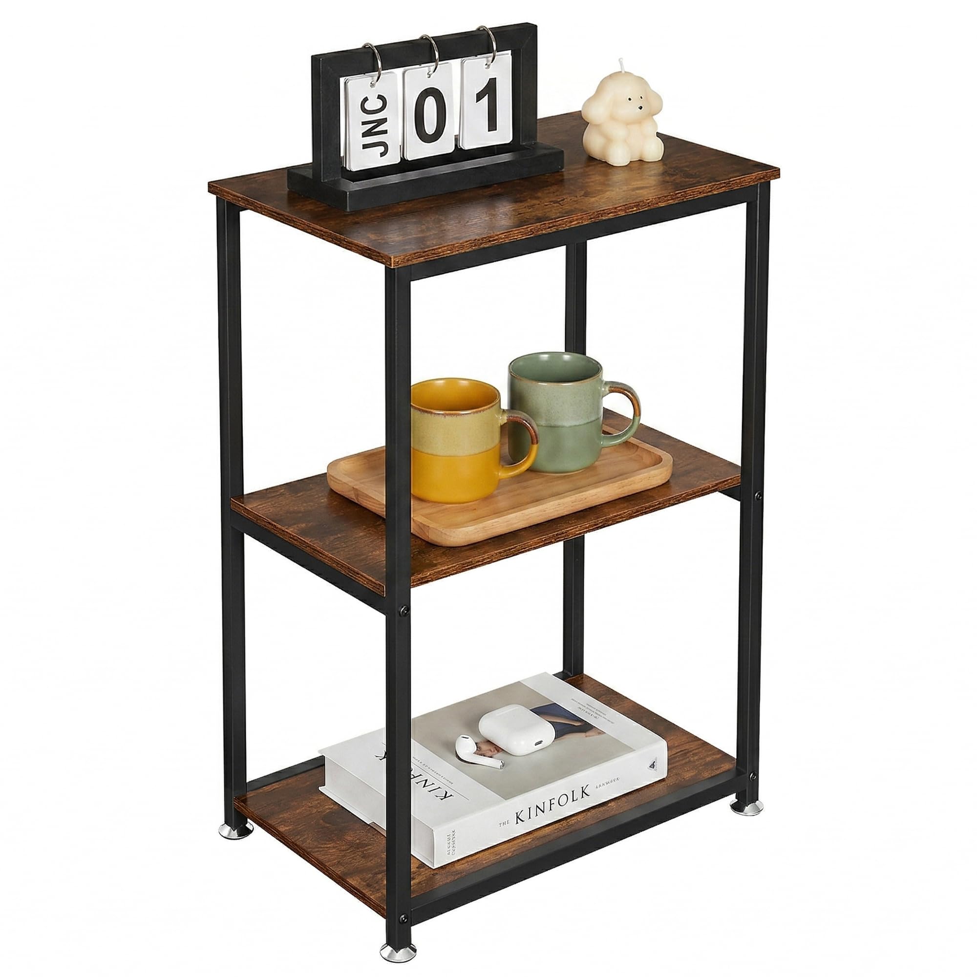 VECELO Tall End Side Table