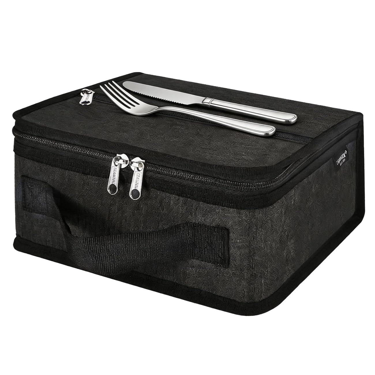 TEAMOOK Lunch Bag for Adults and Kids, Insulated,Leakproof, Waterproof, Cool Bag Lunch Box, 4.5L 6 cans Black — image 1