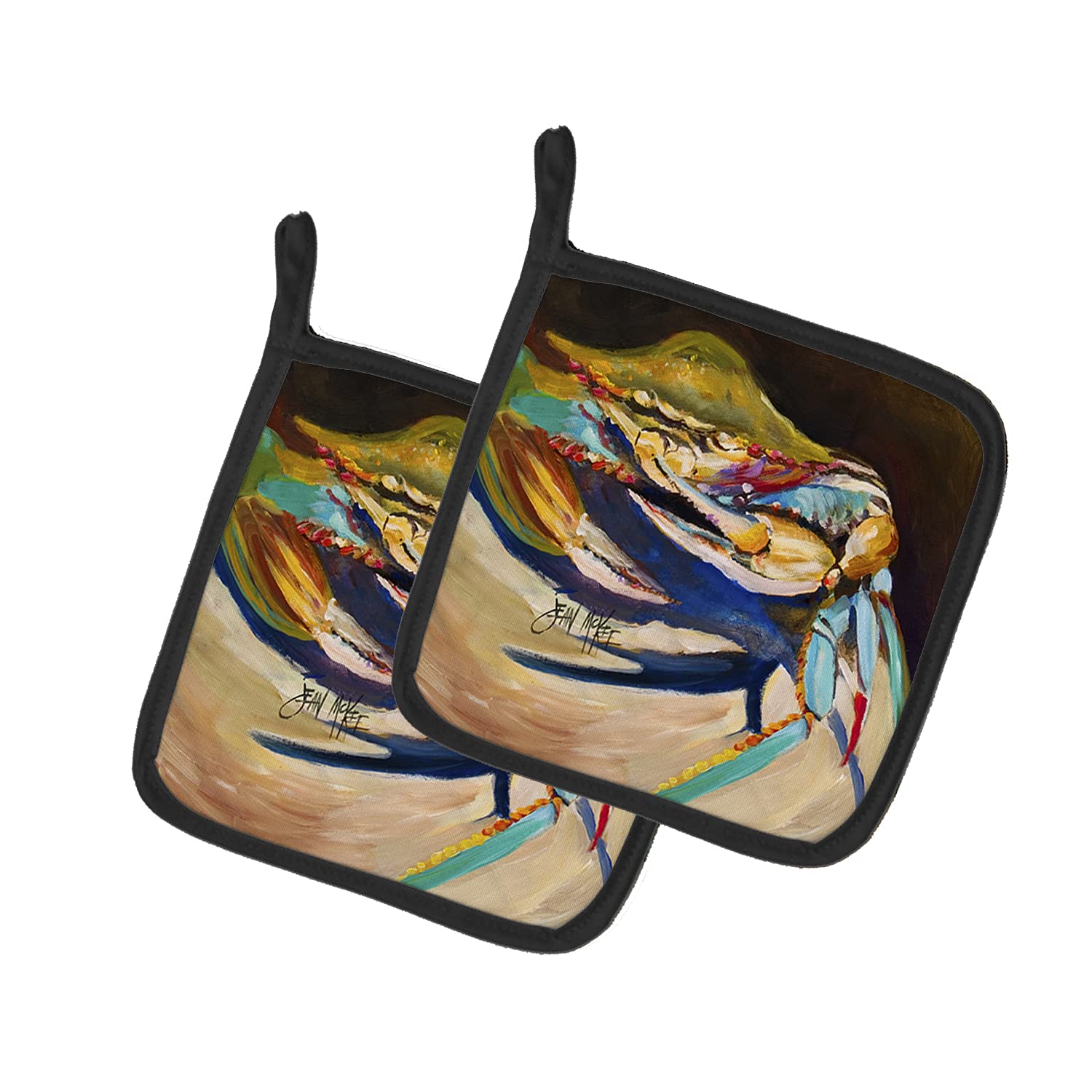 Caroline's Treasures Coppia di presine Crab 8147PTHD