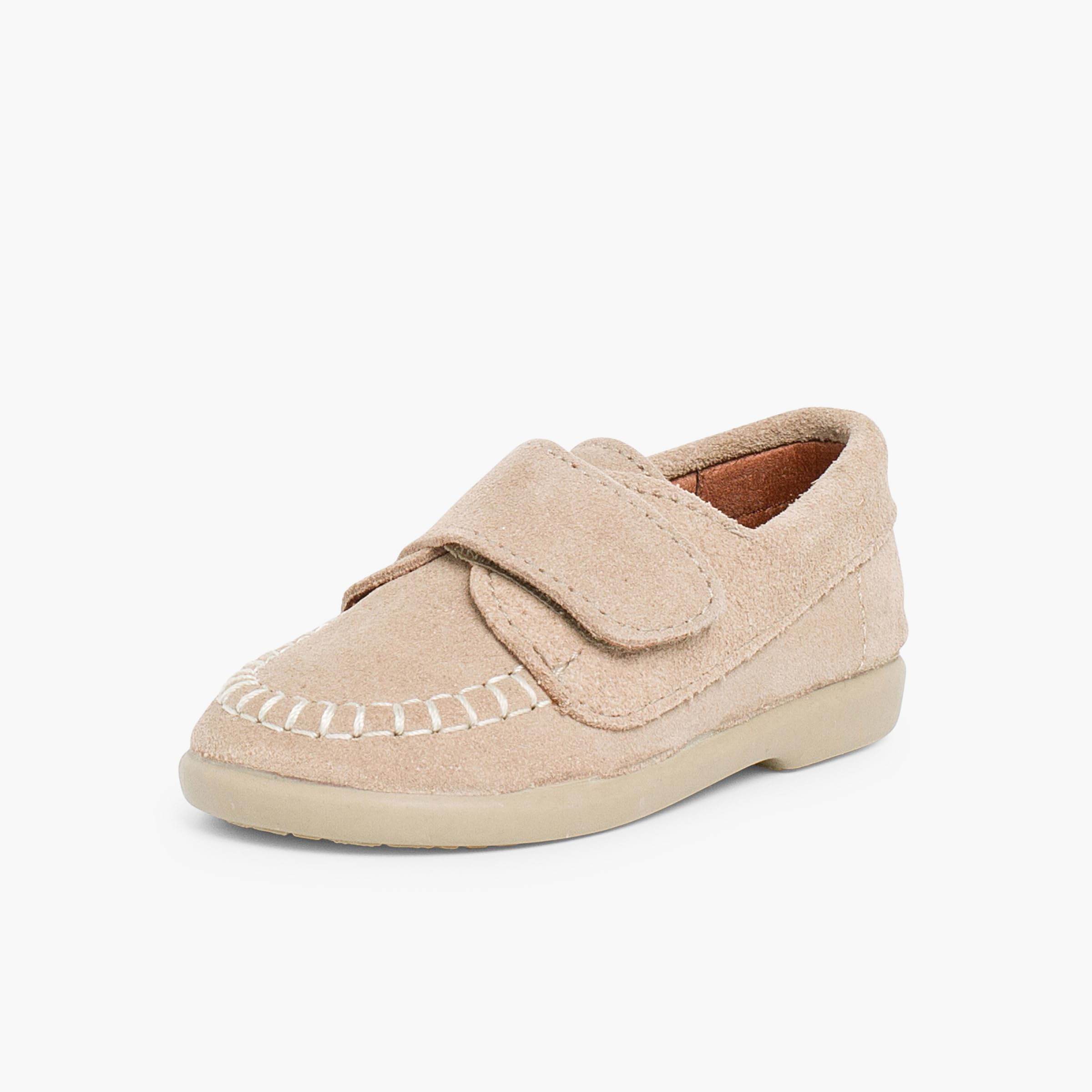 Pisamonas Mocasines Niños Serraje Cinta Adhesiva